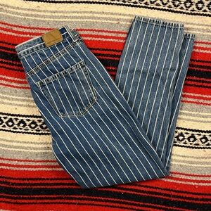American Eagle Outfitters Striped Mom Jeans Size 4